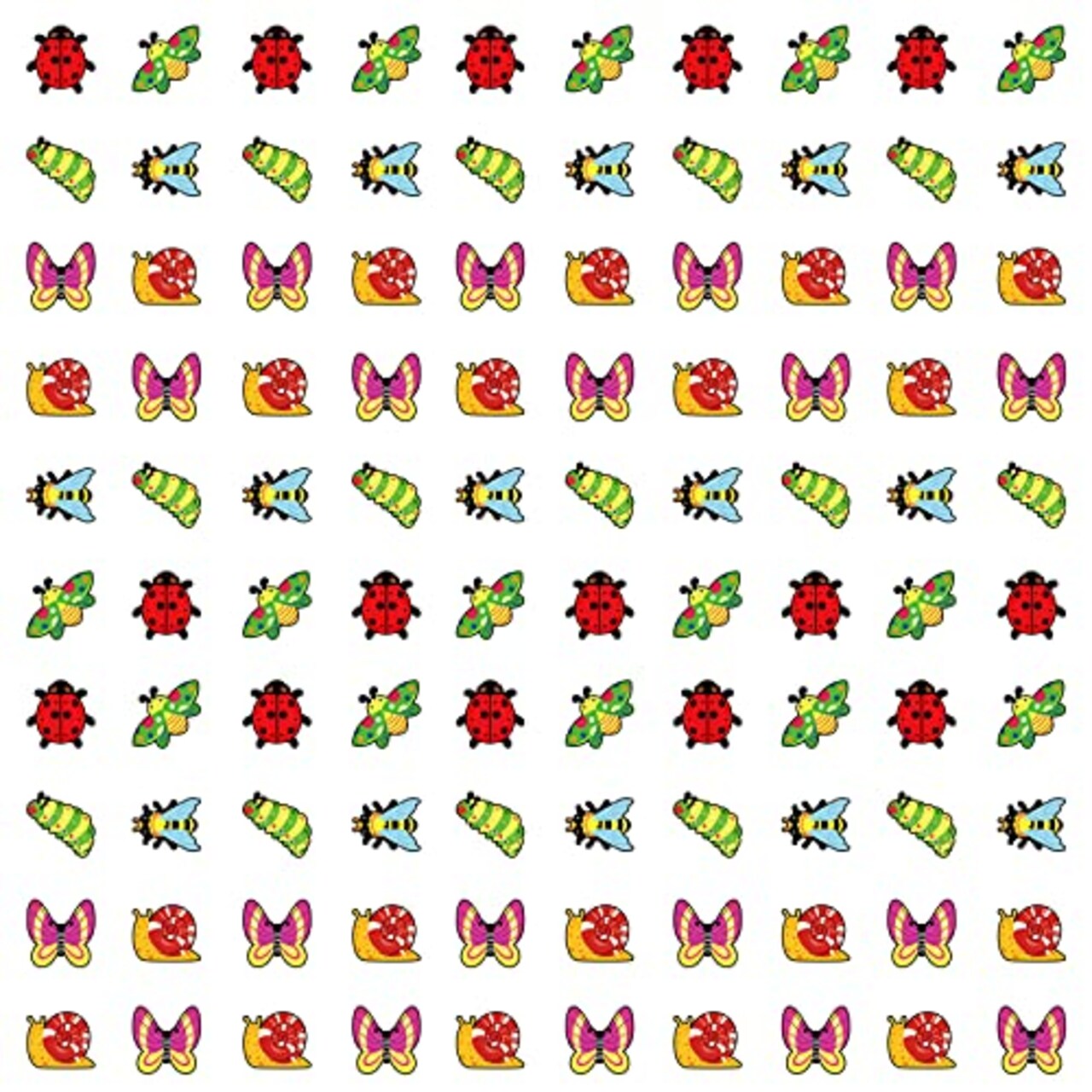 3000 Pcs Bug Stickers for Kids Insect Stickers Ladybug Stickers Small Buggy Stickers for Kids Reward Chart Classroom Reward Home Decor Room Wall DIY (Multicolor, Bug)